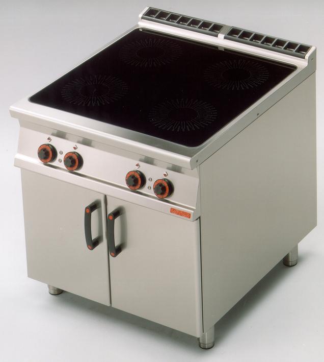 Vente de Matériel Professionnel : Cuisson Grande cuisine > Ligne LOTUS  Prof. 700mm > Cuisinière gaz sur four